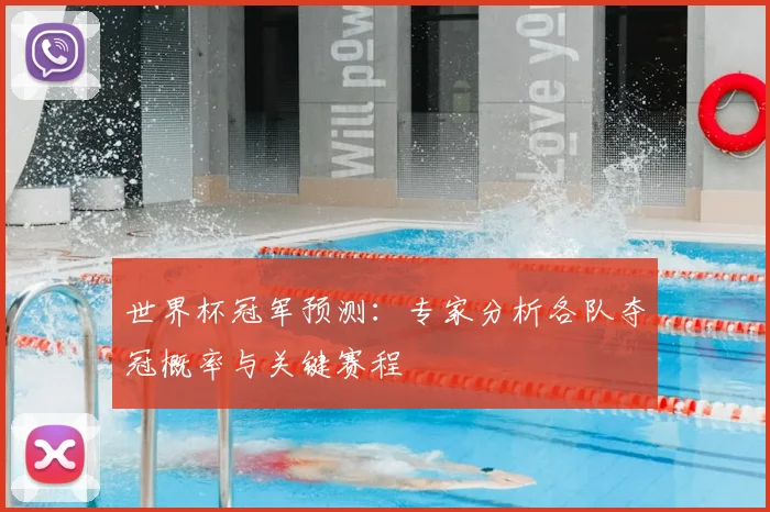 世界杯冠军预测:专家分析各队夺冠概率与关键赛程