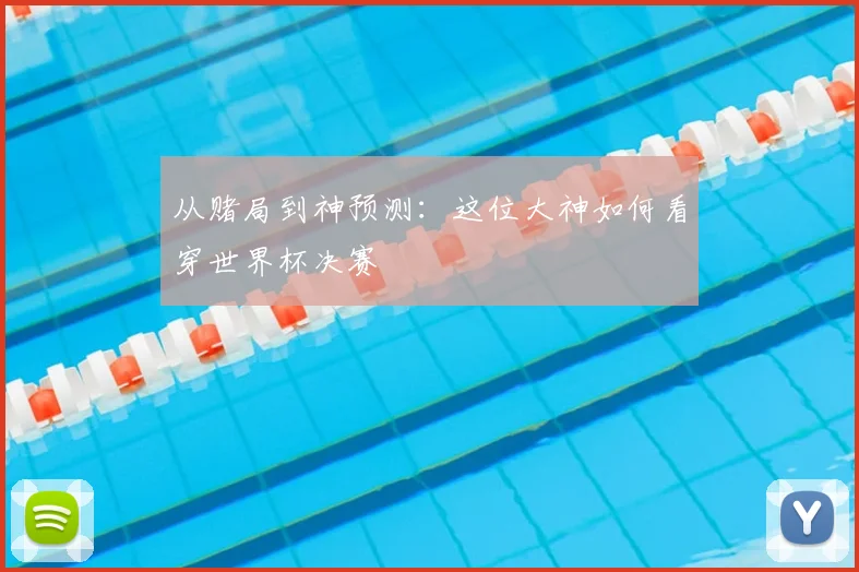 从赌局到神预测：这位大神如何看穿世界杯决赛